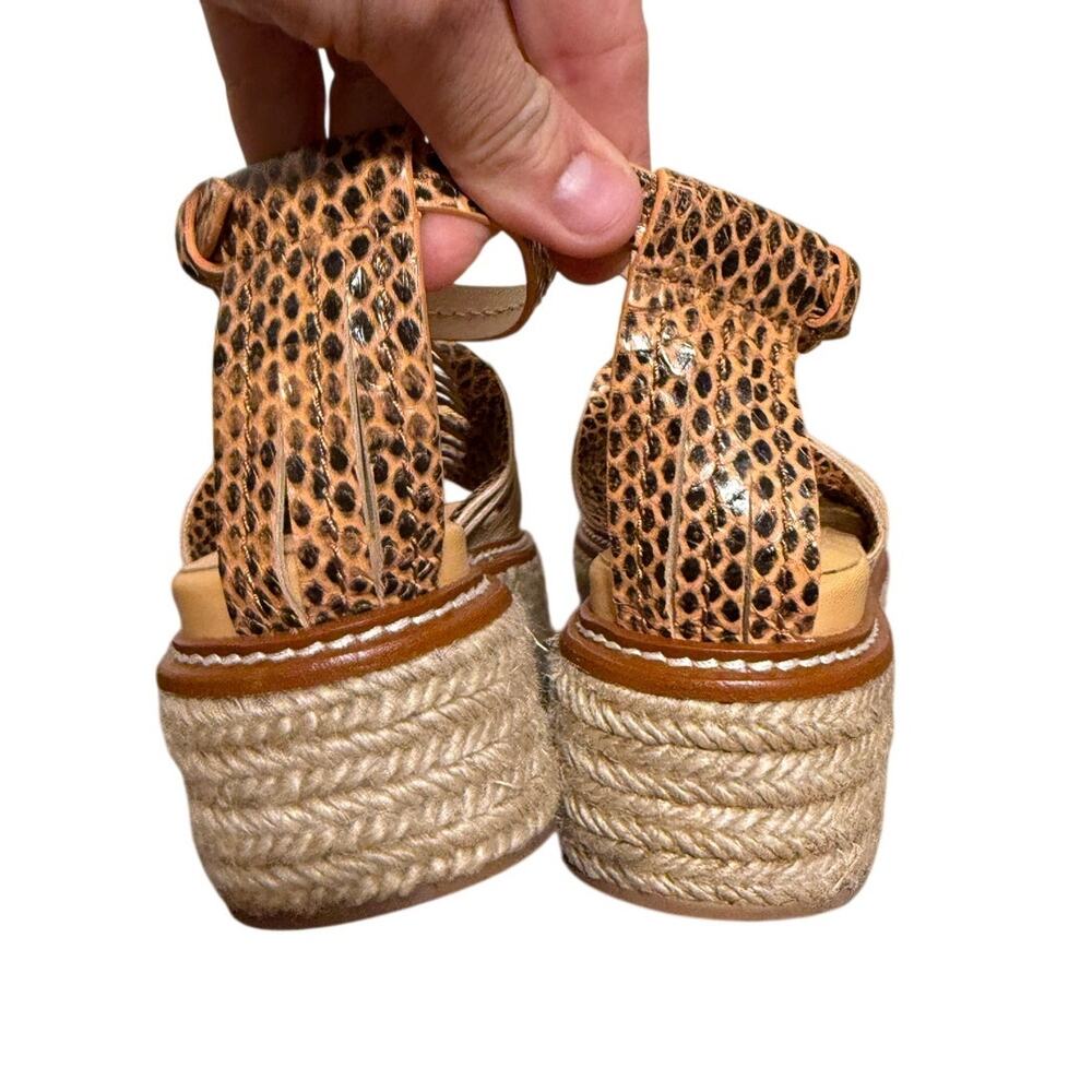 Ulla Johnson Valencia Twisted Espadrille Platform Sandals Sz. 39 (US 8.5) - Picture 6 of 9